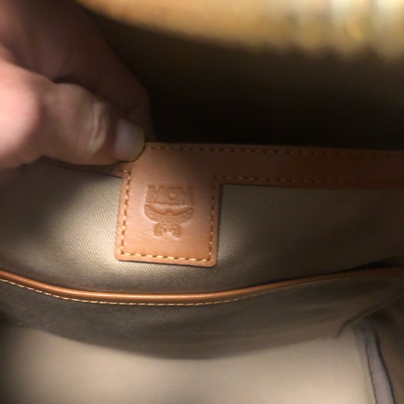 NWT MCM Camel/Black Backpack - Picture 7 of 8